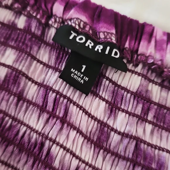 Torrid Purple Patterned Maxi Dress - Picture 5 of 5